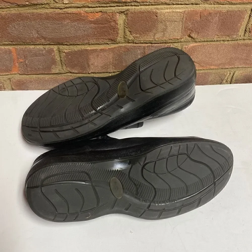 RED WING Steel Toe Slip-On Electrical Hazard Black Leather Loafer Size 8